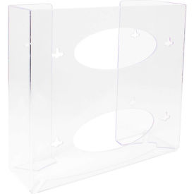 TrippNT 51144 TrippNT™ Double Two Sided Clear Glove Box Holder, PETG Plastic, 11"W x 4"D x 10"H image.