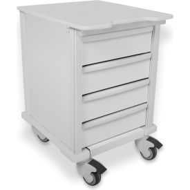 TrippNT 51610*****##* TrippNT™ Element 07 Compact Medical Cart, 4 Drawers, 17"W x 20"D x 27"H, White image.