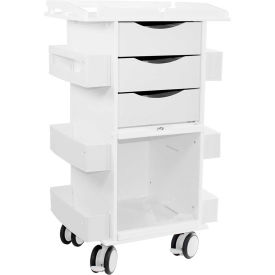 TrippNT 53504 TrippNT™ Core DX Storage Cart with Security Railed Top and Clear PETG Sliding Door image.