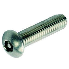 1/4-20 x 1-1/4" Security Machine Screw - Button Hex Socket Head - 302HQ/18-8 SS - FT - UNC - 100 Pk 