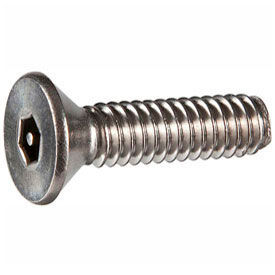 10-24 x 3/4" Security Machine Screw - Flat Hex Socket Head - 302HQ/18-8 SS - UNC - 100 Pk view 2