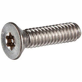 6-32 x 3/8" Security Machine Screw - Flat Torx Head - 302HQ Stainless Steel - FT - UNC - 100 Pk 