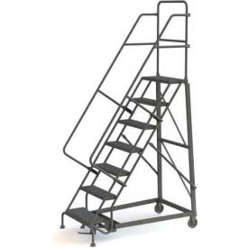 7 Step Grip Strut 600 Lb. Cap. Heavy Duty Steel Rolling Ladder - KDHD107242