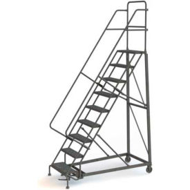 9 Step Grip Strut 600 Lb. Cap. Heavy Duty Steel Rolling Ladder - KDHD109242