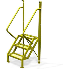 Tri Arc Mfg UCL5003242 3 Step 50° Incline Ladder, 24"W Grip Strut Tread - UCL5003242 image.