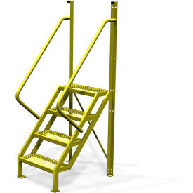 Tri Arc Mfg UCL5004242 4 Step 50° Incline Ladder, 24"W Grip Strut Tread - UCL5004242 image.