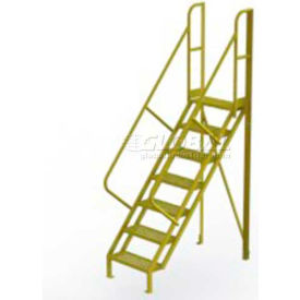 Tri Arc Mfg UCL5007242 7 Step 50° Incline Ladder - 24"W Grip Strut - UCL5007242 image.
