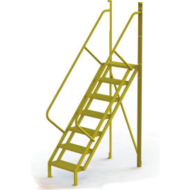 Tri Arc Mfg UCL5007246 7 Step 50° Incline Ladder - 24"W Perforated - UCL5007246 image.