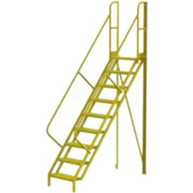 Tri Arc Mfg UCL5009242 9 Step 50° Incline Ladder - 24"W Grip Strut - UCL5009242 image.
