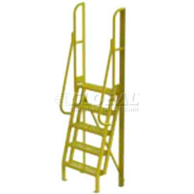 Tri Arc Mfg UCL7505242 5 Step 75° Incline Ladder - 24"W Grip Strut - UCL7505242 image.
