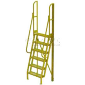 Tri Arc Mfg UCL7506242 6 Step 75° Incline Ladder - 24"W Grip Strut - UCL7506242 image.