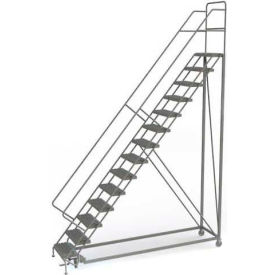 14 Step Configurable Forward Descent Rolling Ladder - Perforated Tread UKDEC114246