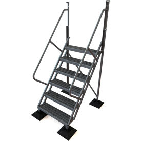 Tri Arc Mfg URTL506 U-Design Rooftop Platforms - 6-Step 50 Degree Incline Ladder - URTL506 image.