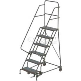 6 Step Steel Rolling Ladder - Perforated - UKDSR106246