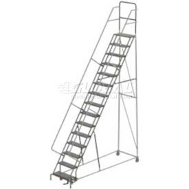 15 Step Steel Rolling Ladder - Perforated - UKDSR115246