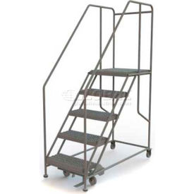 Mobile 5 Step Steel 24""W X 24""L Work Platform Ladder - 800 Lb. Capacity - WLWP152424SL