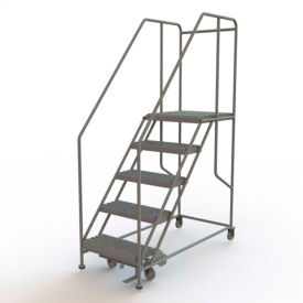 Mobile 5 Step Steel 24""W X 24""D Work Platform Ladder - WLWP152424SLC