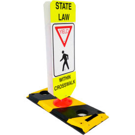 Flexible Post Crosswalk System State Law - Yield