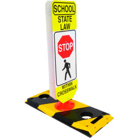 Flexible Post Crosswalk System School State Law - Stop