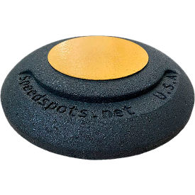 Portable Speed Spots, 12" Diameter, Black/Yellow, Pack of 8 view 2