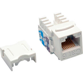 Trippe Manufacturing Company N238-001-WH Tripp Lite Cat6/Cat5e 110 Style Punch Down Keystone Jack, White, TAA Compliant image.