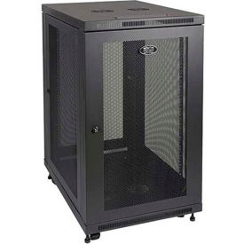 24U SmartRack Mid-Depth Rack Enclosure Cabinet view 2