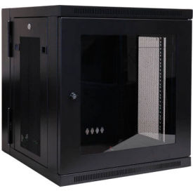 Tripp Lite 12U SmartRack Switch-Depth Wall-Mount Rack Enclosure Cabinet with Clear Acrylic Window