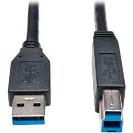 Trippe Manufacturing Company U322-015-BK Tripp Lite USB 3.0 SuperSpeed Device Cable (AB M/M), Black, 15-ft. image.