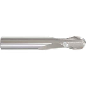 Star Tool Supply 10382 Made in USA 2 Flute Cobalt Ball Single End Mill 17/32" Dia 1/2" Shank 1-1/8" Flute 3-1/8" OAL image.