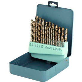 Star Tool Supply 174702 29 Pc. Made in USA HSS Polished Jobbers 1/16"-1/2" Drill Set image.