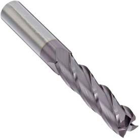 Import 4 Flute HSS Sq Single End Mill 1/4"" Dia 3/8"" Shank 5/8"" Flute 2-7/16"" OAL