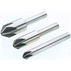 Star Tool Supply 5183060 Made in USA HSS 6 Flute Chatterless Countersink Set 60° 1/4" - 3/4" image.