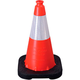 VizCon TrafFix Devices 18" Enviro-Cone® with Base 6" 3M Reflective Collar 4 lbs. Orange 