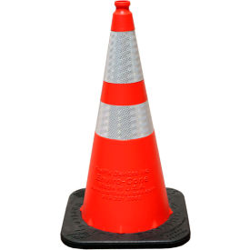 VizCon TrafFix Devices 28" Enviro-Cone® with Base 6" & 4" 3M Reflective Collar 8 lbs. Orange 