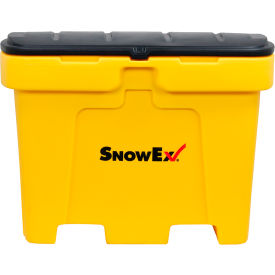 Trynex International 74051 SnowEx 18 Cubic Foot Salt Storage Box, Yellow, 48"L x 33-1/4"W x 35-3/4"H, 1350 Capacity Lbs., Nest image.