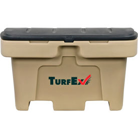 Trynex International 74057 TurfEx 12 Cubic Foot Storage Box, Tan, 48"L x 33-1/4"W x 27-3/4"H, 960 Capacity Lbs., Nest image.