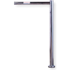 Turnstile Security Systems Inc 1003SR-M Safety Release Header Post - Mirror Chrome image.