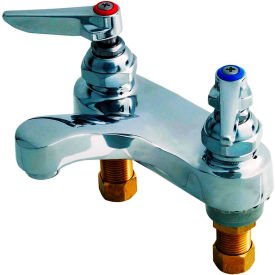 T & S Brass B-0871 T&S® B-0871 Lavatory Faucet, Deck Mount, 4" Centerset, 2.2 GPM, Lever Handles image.