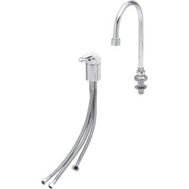 T & S Brass B-2742 T&S® B-2742 Single Lever Side Mount Faucet With Swivel/Ridgid Gooseneck, 2.2 GPM, Chrome image.