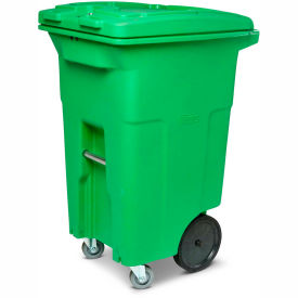 Toter ACG64-00LIM Toter Organic Waste Trash Cart w/Casters, 64 Gallon, Organic Green - ACG64-00LIM image.