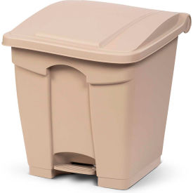 Toter SOF08-00BEI Toter Fire Retardant Step On Container, 8 Gallon, Beige - SOF08-00BEI image.