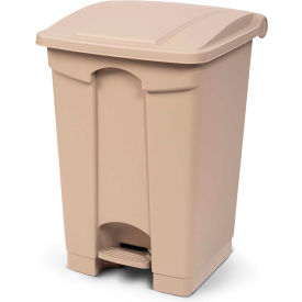 Toter SOF12-00BEI Toter Fire Retardant Step On Container, 12 Gallon, Beige - SOF12-00BEI image.