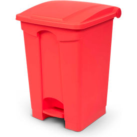 Toter SOF12-00RED Toter Fire Retardant Step On Container, 12 Gallon, Red - SOF12-00RED image.