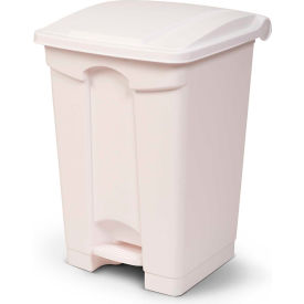 Toter SOF12-00WHI Toter Fire Retardant Step On Container, 12 Gallon, White - SOF12-00WHI image.