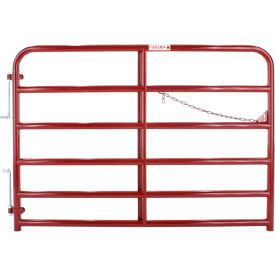 Tarter Bullmax Round Corner Gate, 6' Length, Red