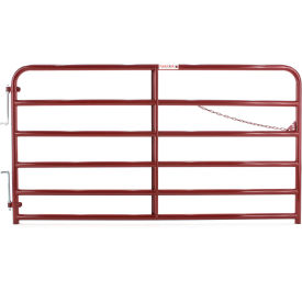 Tarter Bullmax Round Corner Gate, 8' Length, Red