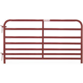 Tarter Steelmax Small Animal Gate, 6' Length, Red Tarter Steelmax Small Animal Gate, 6' Length, Red