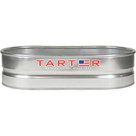 Tarter Farm & Ranch WT214 Tarter Galvanized Stock Tank 40 Gallon, 46-1/2 to 49-1/2"L x 22-1/2 to 25-1/2"W x 12"H image.