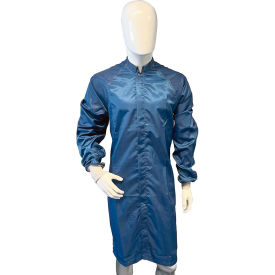 Transforming Technologies TX4000 ESD Cleanroom Apparel Frock XS Navy Blue