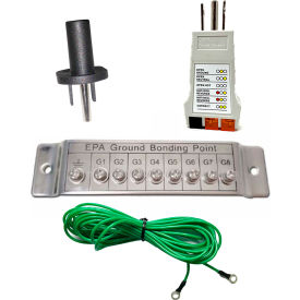 Transforming Technologies Banana Outlet Adapter & Circuit Tester Ground Terminal with 15 Cord 